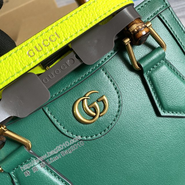 Gucci新款女包 古馳全皮手提肩背竹節包 Gucci迷你托特包 655661  ydg3312